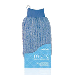 Caronlab Milano Exfoliating Mitt - Marine; Ideal for use prior to hair removal and spray tanning.