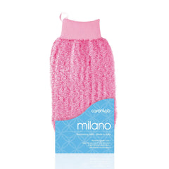 Caronlab Milano Exfoliating Mitt - Pink; Ideal for use prior to hair removal and spray tanning.
