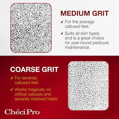 Checi Professional Foot File - Dual-Sided (Medium/Coarse) - Professional Salon Brands