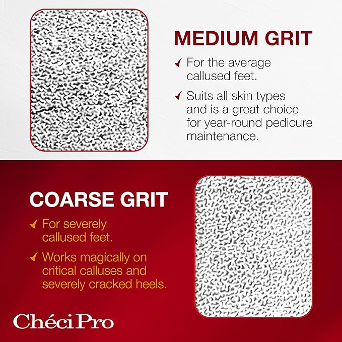 Checi Professional Foot File - Dual-Sided (Medium/Coarse) - Professional Salon Brands