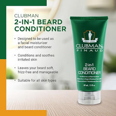 Clubman Pinaud 2-in-1 Beard Conditioner 89ml - Professional Salon Brands