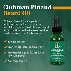 Clubman Pinaud Beard Oil 30ml - Professional Salon Brands