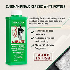 Clubman Pinaud Talc White 255g - Professional Salon Brands