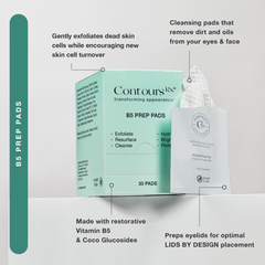 Contours Rx B5 Eyelid Prep Pad (30 Pack) - Professional Salon Brands