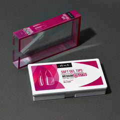 ibd Soft Gel Tips - Medium Stiletto 504 Tips / 12 Sizes - Professional Salon Brands