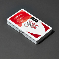ibd Soft Gel Tips - Medium Coffin 504 Tips / 12 Sizes - Professional Salon Brands