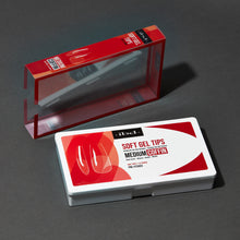 Load image into Gallery viewer, ibd Soft Gel Tips - Medium Coffin 504 Tips / 12 Sizes - Professional Salon Brands
