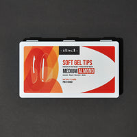 ibd Soft Gel Tips - Medium Almond 504 Tips / 12 Sizes