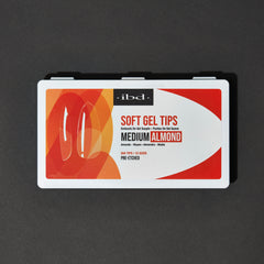 ibd Soft Gel Tips - Medium Almond 504 Tips / 12 Sizes - Professional Salon Brands