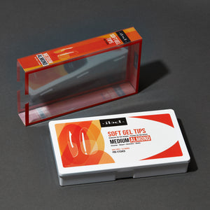 ibd Soft Gel Tips - Medium Almond 504 Tips / 12 Sizes - Professional Salon Brands