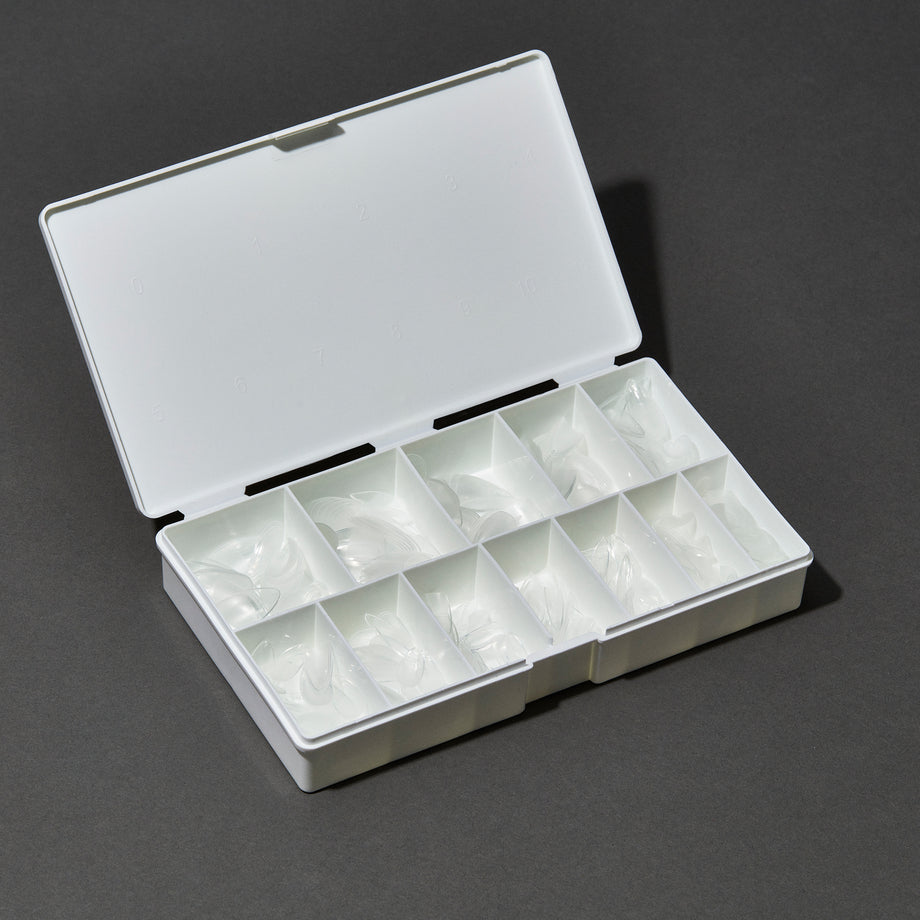ibd Soft Gel Tips - Short Almond 504 Tips / 12 Sizes - Professional Salon Brands