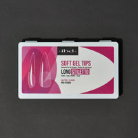 IBD Soft Gel Tips - Long Stiletto 504 Tips / 12 Sizes