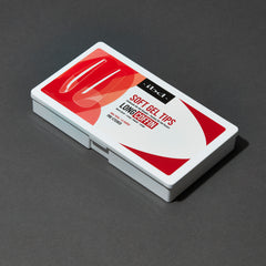 ibd Soft Gel Tips - Long Coffin 504 Tips / 12 Sizes - Professional Salon Brands