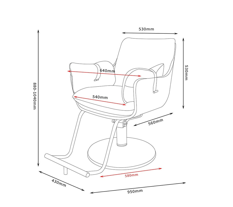 Karma Batemans Bay Salon Chair - Professional Salon Brands