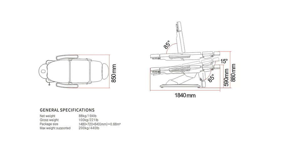 Karma Christchurch Premium Electric Beauty Bed - Professional Salon Brands