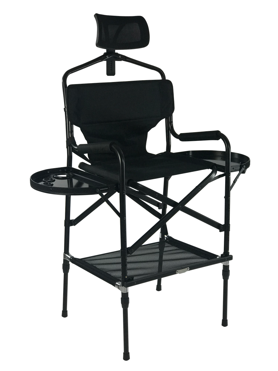 Karma Greenacre Portable Makeup Chair Black