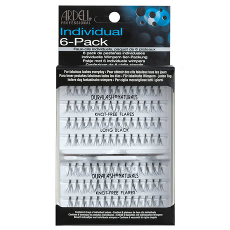 Ardell Lashes Duralash Naturals Individual Refill 6-PK - Long Black - Professional Salon Brands