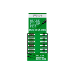 Clubman Beard Filler Pen Display 6pc Dark Brown, 6pc Black - Professional Salon Brands