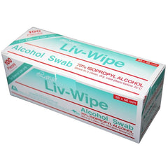 Liv-Wipe Alcohol Swab 100pk - Professional Salon Brands