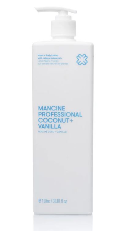 Mancine Hand + Body Lotion / Coconut + Vanilla 1 Litre