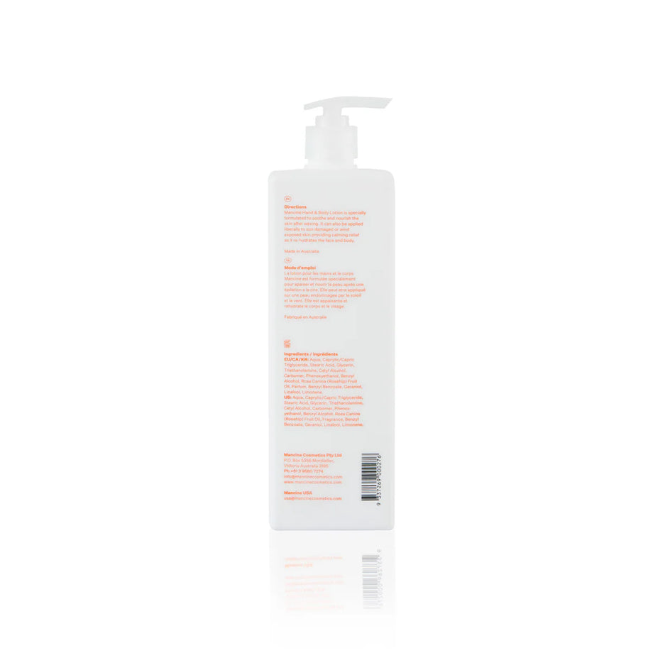 Mancine Professional Hand + Body Lotion Mango + Rose Hip 1 Litre