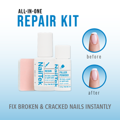 Nail Tek Nail Repair For Torn, Cracked Or Split Nails 2pc Kit - Professional Salon Brands