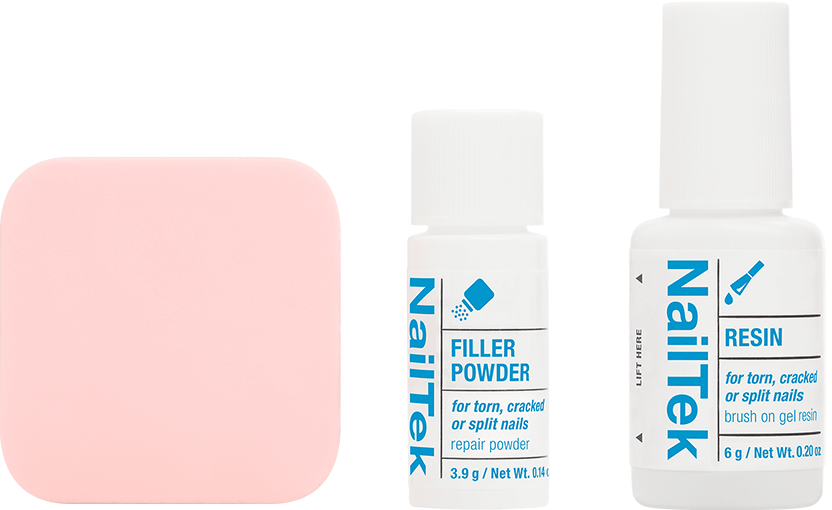 Nail Tek Nail Repair For Torn, Cracked Or Split Nails 2pc Kit - Professional Salon Brands