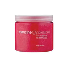 Mancine Rose Vitamin E Salt Scrub 520gm - Professional Salon Brands