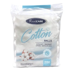 Real Care Cotton Balls 200pk - Professional Salon Brands