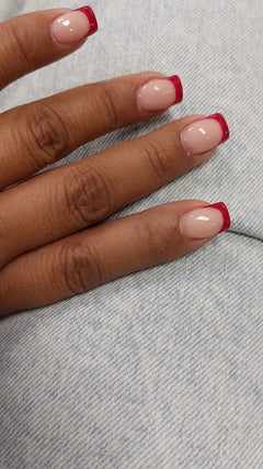 Dashing Diva French Wrap Plus Red 140 Tips - Professional Salon Brands