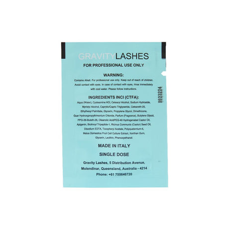 Gravity Lash Lifting Solution Step 1  - 10 Sachets - Professional Salon Brands