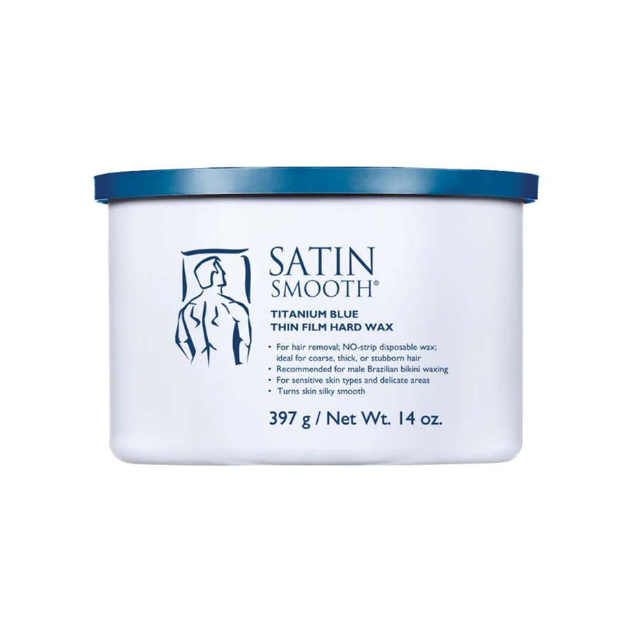 Satin Smooth Titanium Blue Thin Film Hard Wax 397g