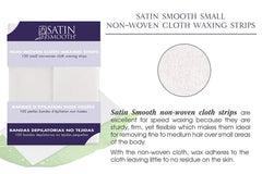 Satin Smooth Small Non-Woven Cloth Waxing Strips 100PK - Professional Salon Brands