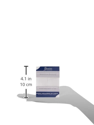 Satin Smooth Small Non-Woven Cloth Waxing Strips 100PK - Professional Salon Brands