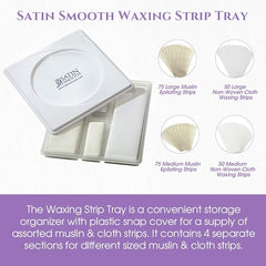 Satin Smooth Waxing Strip Tray 250 pcs - Professional Salon Brands