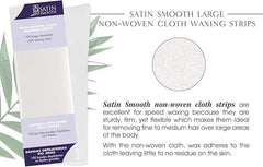 Satin Smooth Large Non-Woven Cloth Waxing Strips 100 pack - Professional Salon Brands