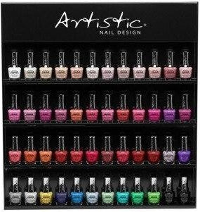 Artistic Nail Design 48pc Wall Rack Black - Professional Salon Brands