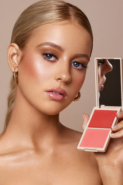 Vani-T Make Me Blush Cream & Powder Duo- Flirty - Professional Salon Brands
