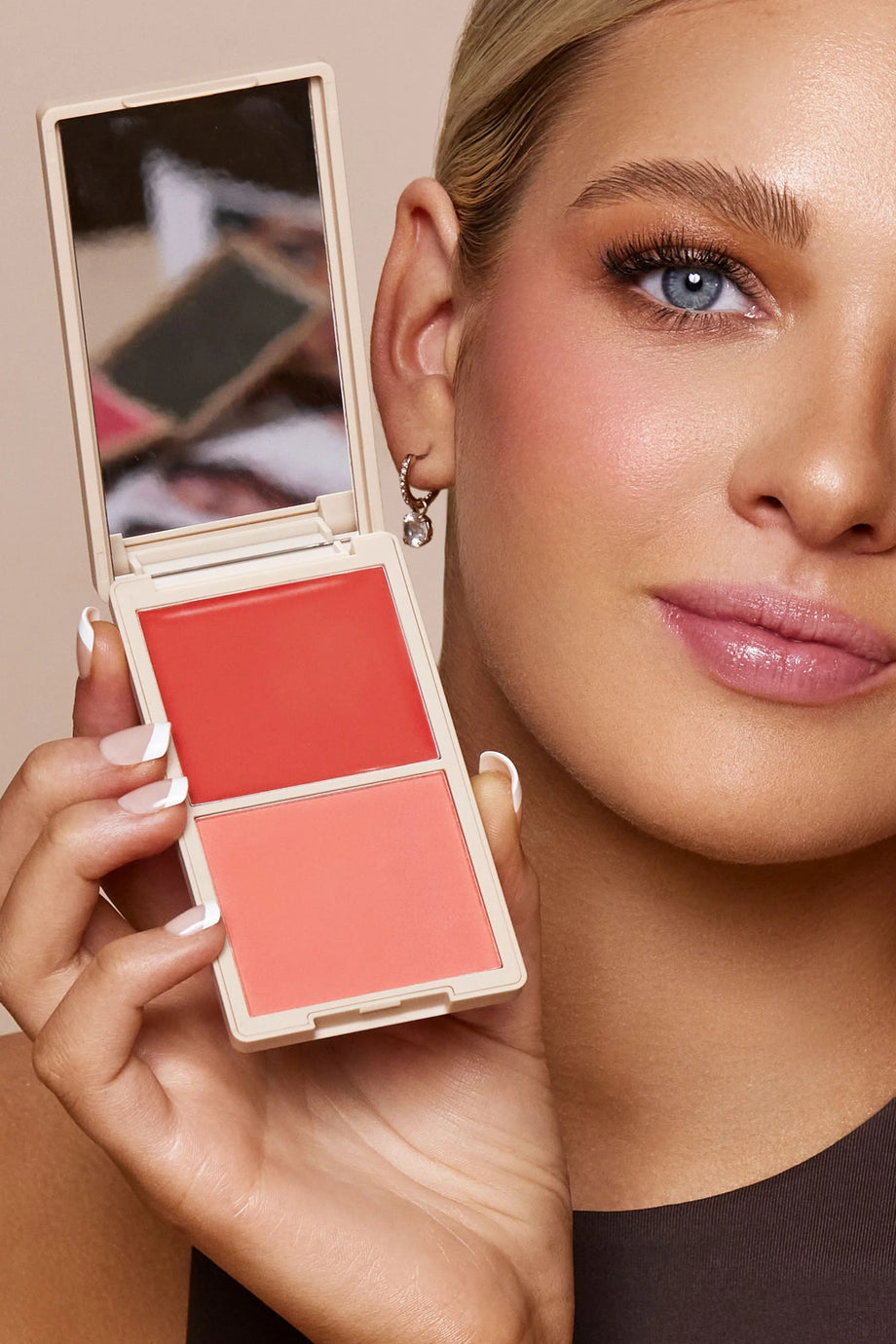 Vani-T Make Me Blush Cream & Powder Duo- Flirty - Professional Salon Brands