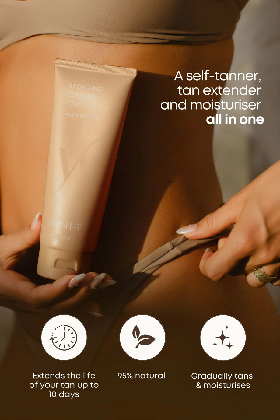 Vani-T Bronzing Custard Gradual Tan 200ML - Professional Salon Brands