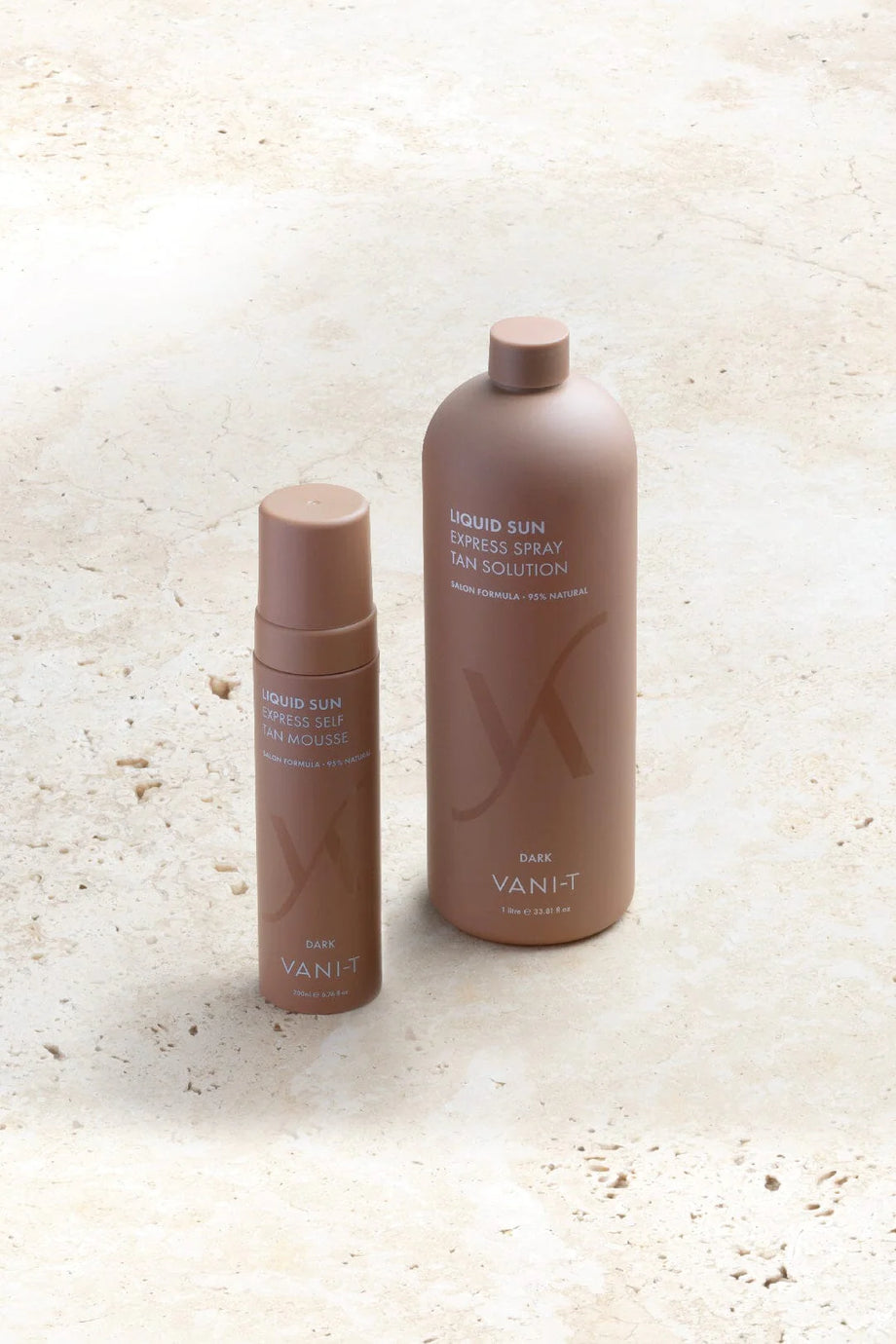 Vani-T Liquid Sun Express Self Tan Mousse - Dark (Chocolate Base) 200ML - Professional Salon Brands