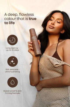 Vani-T Liquid Sun Express Self Tan Mousse - Dark (Chocolate Base) 200ML - Professional Salon Brands