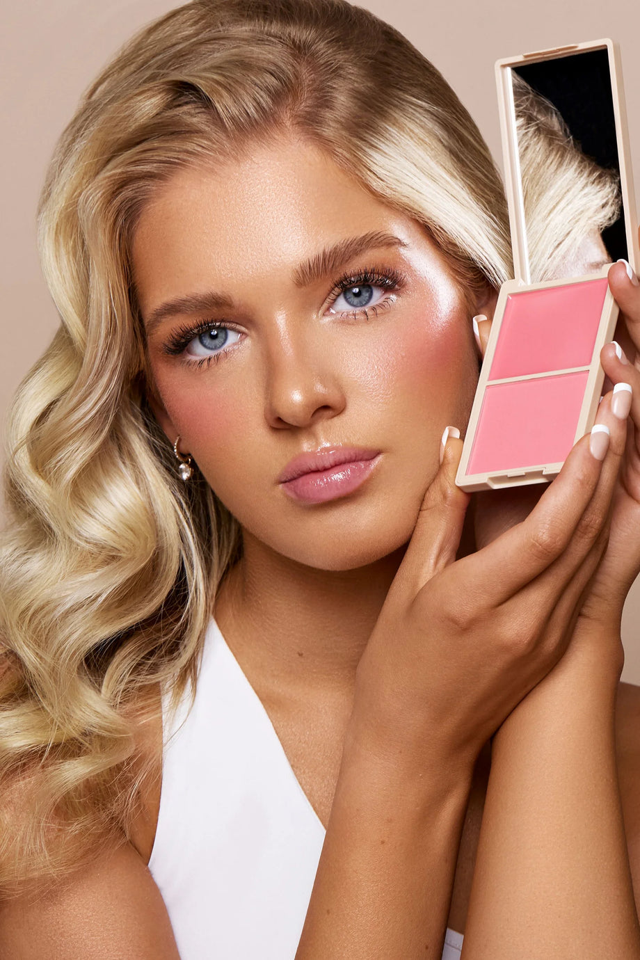 Vani-T Make Me Blush Cream & Powder Duo- Sweet Cheeks - Professional Salon Brands