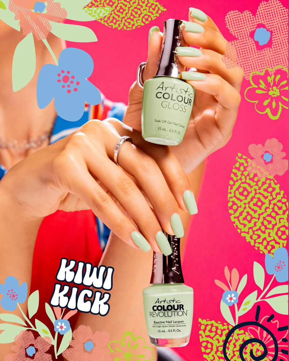 Artistic Bloom Rush Kiwi Kick Lacquer 15ml - Professional Salon Brands
