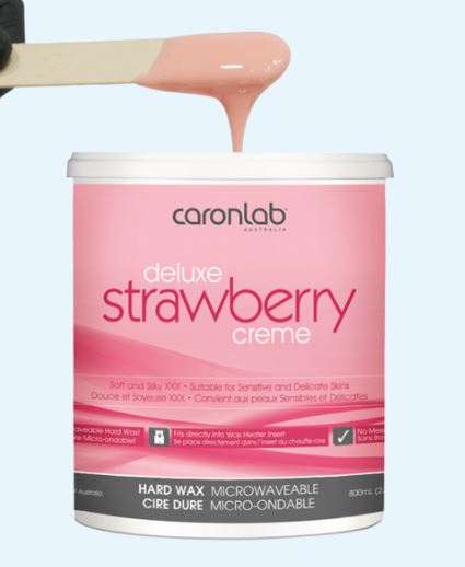 Caronlab Deluxe Strawberry Creme Hard Wax 800ML