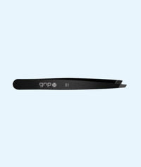 Caronlab GRIP® Tweezer Slanted Tip Matte Black