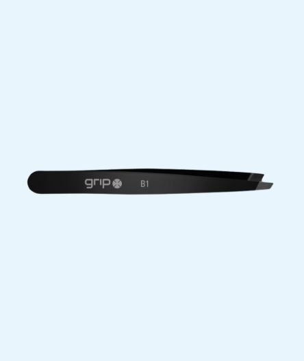 Caronlab GRIP® Tweezer Slanted Tip Matte Black