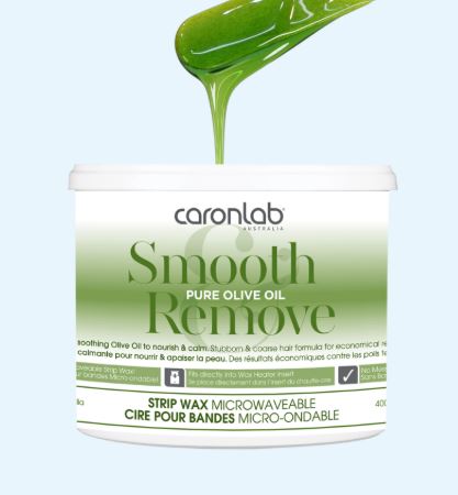 Caronlab Smooth & Remove Pure Olive Oil Strip Wax 400ML