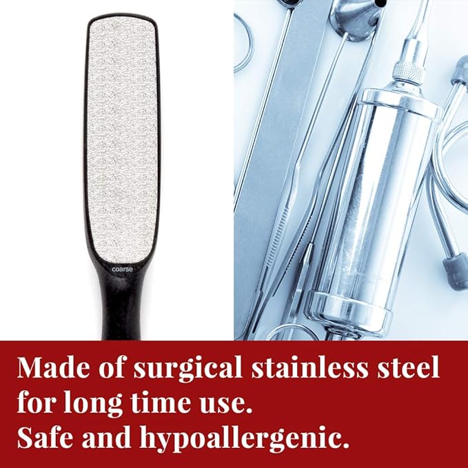 Checi Professional Autoclavable Foot File - Dual-Sided (Medium/Coarse) - Professional Salon Brands