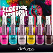Artistic Nail Design Electric Euphoria Mixed Display 12pc
